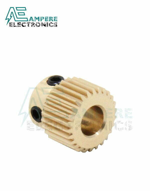 Brass Extruder Gear 26 teeth With M3 Screw For 3D Printer