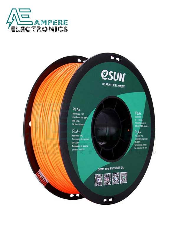 eSUN Orange Color 3d Printer Filament PLA+ 1.75mm – 1kg/Roll