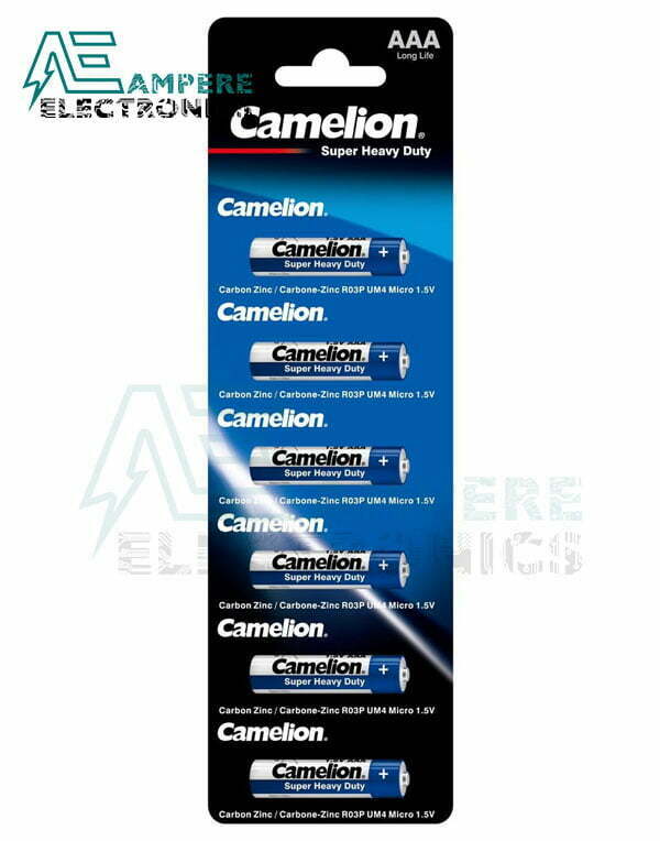 Camelion Super Heavy Duty , Size AAA-1.5V - 6Pcs (R03P-BP1)