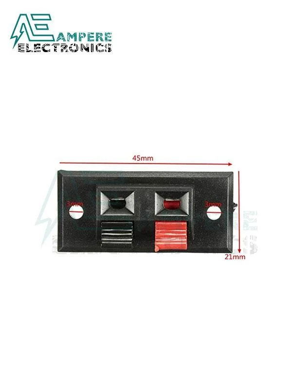 Spring Loaded Speaker Terminal - 2 Way