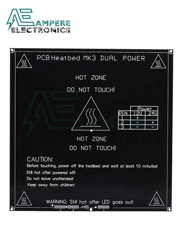 3D Printer MK3 Aluminum HeatBed