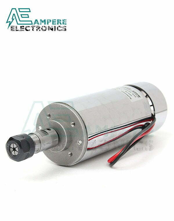 400W Air Cooled Spindle Motor 12:48Vdc With ER11 Chuck and Collet