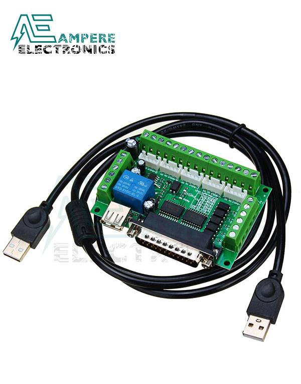 5 Axis CNC Breakout Board Interface Mach3 With USB Cable