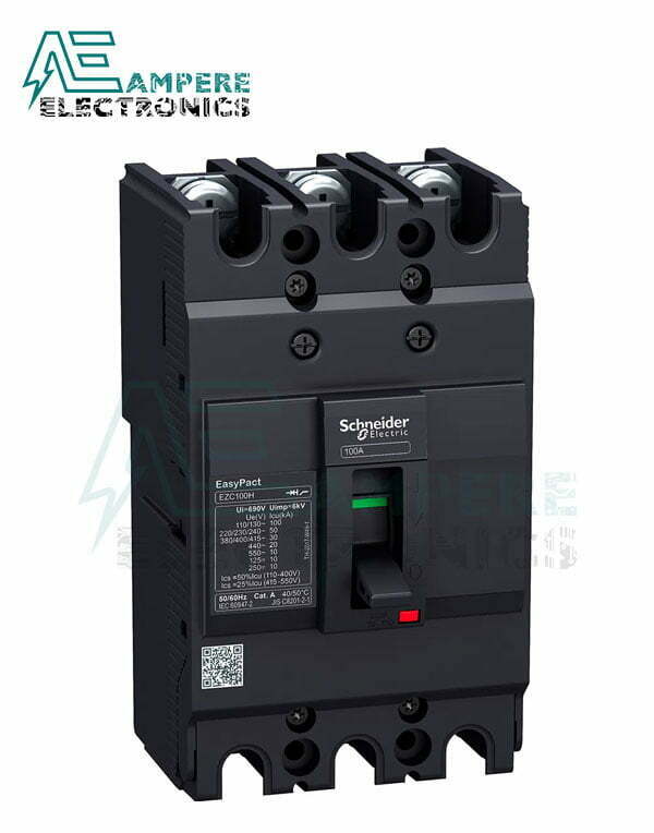 EZC100N3100 Circuit breaker Easypact EZC100N - TMD - 100 A - 3 poles, Schneider Electric