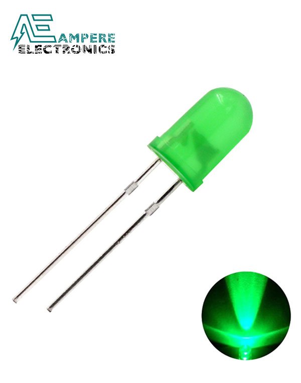 LED 3mm Green color Long pin