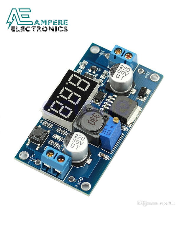 5pcs Songhe LM2596S LM2596 with LED Display Voltmeter Buck Converter DC-DC 4.0-40V to 1.25-37V 2A Voltage Adjustable Board Step Down Module Power Supply Module 