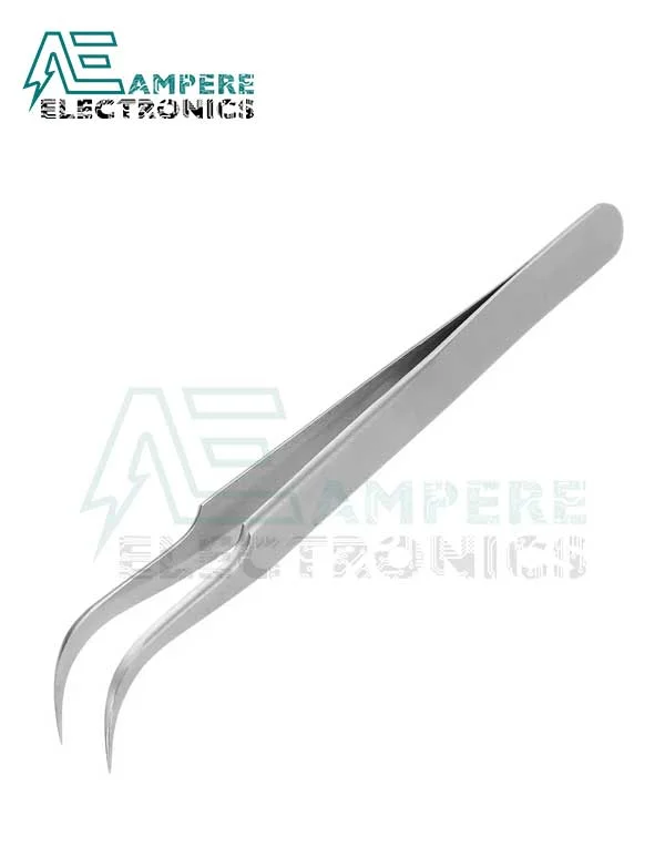 Precision Stainless Steel Tweezers Angled MR-15