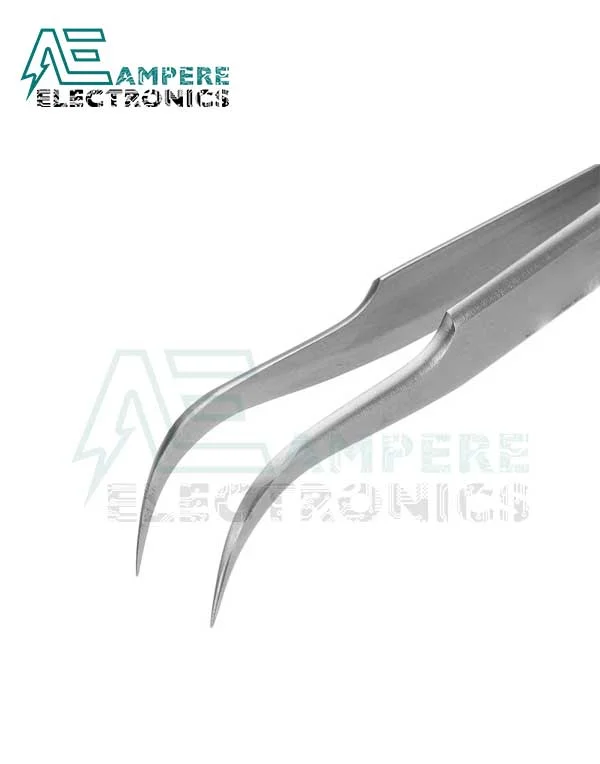 Precision Stainless Steel Tweezers Angled MR-15