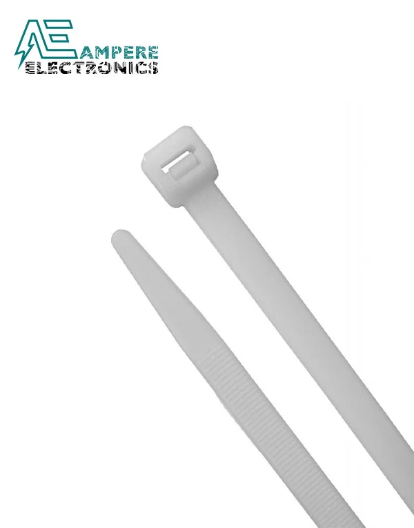250mm Nylon Cable Ties Pack of 100 Pcs (China)