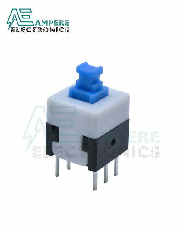 On/Off Switch PCB 6pin 8x8 Blue ON/OFF Button