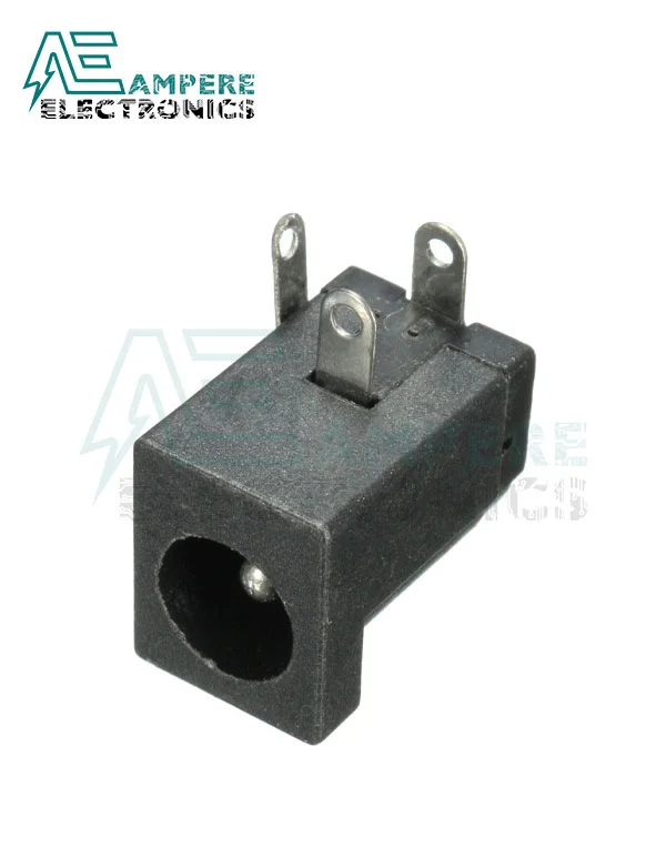 PCB Mount DC Power Socket 2.1mm Right Angle 1A