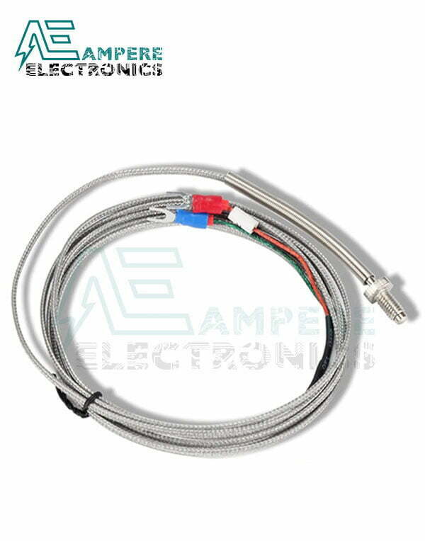 PT100 Temperature Sensor Thermocouple, J Type, 2 Wire