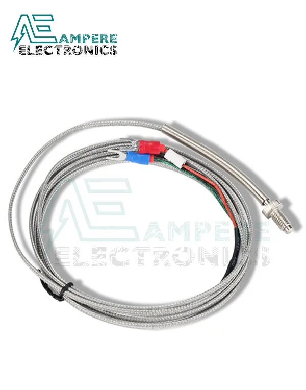 PT100 Temperature Sensor Thermocouple, K Type, 2 Wire