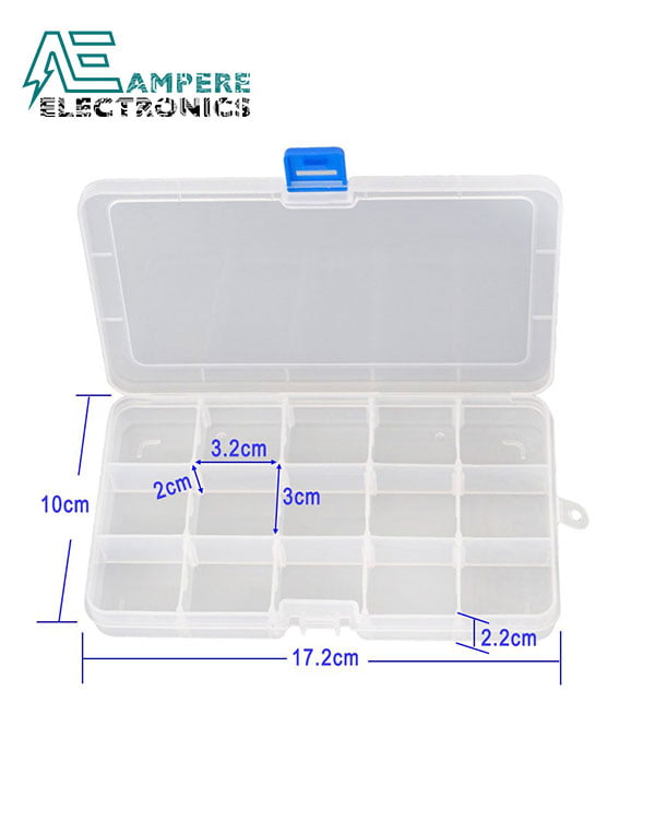 Plastic Fliptop Box (17*10*2cm)