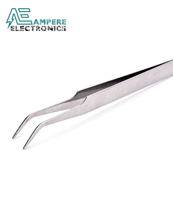 Precision Stainless Steel Tweezers Angled