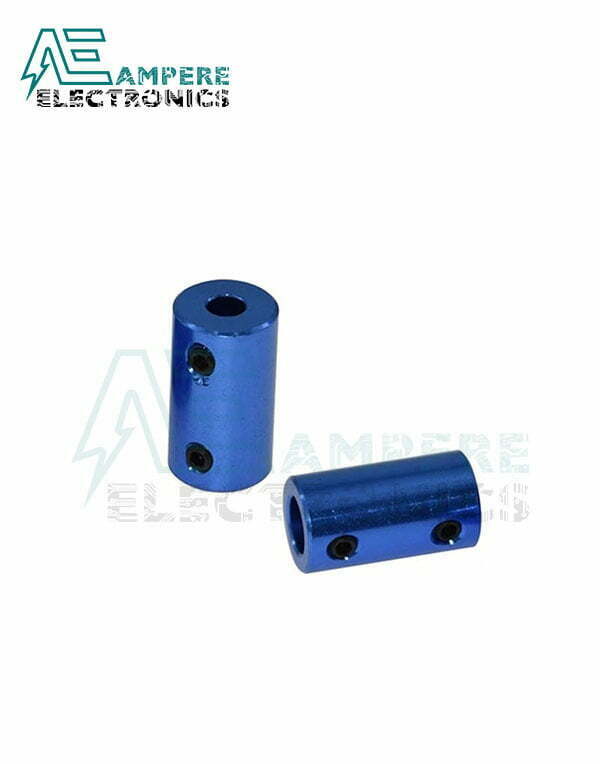 6.35x6.35mm Aluminum Rigid Coupling | Anodized Blue