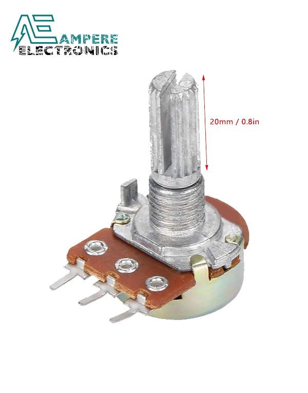 1Mohm Linear Taper Rotary Potentiometer