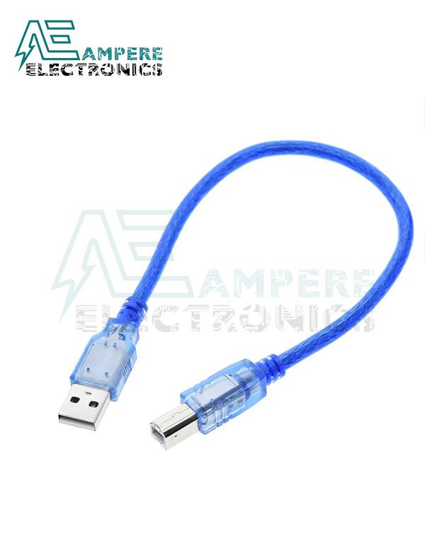 USB 2.0 B-Type Cable For Arduino, 30Cm Length