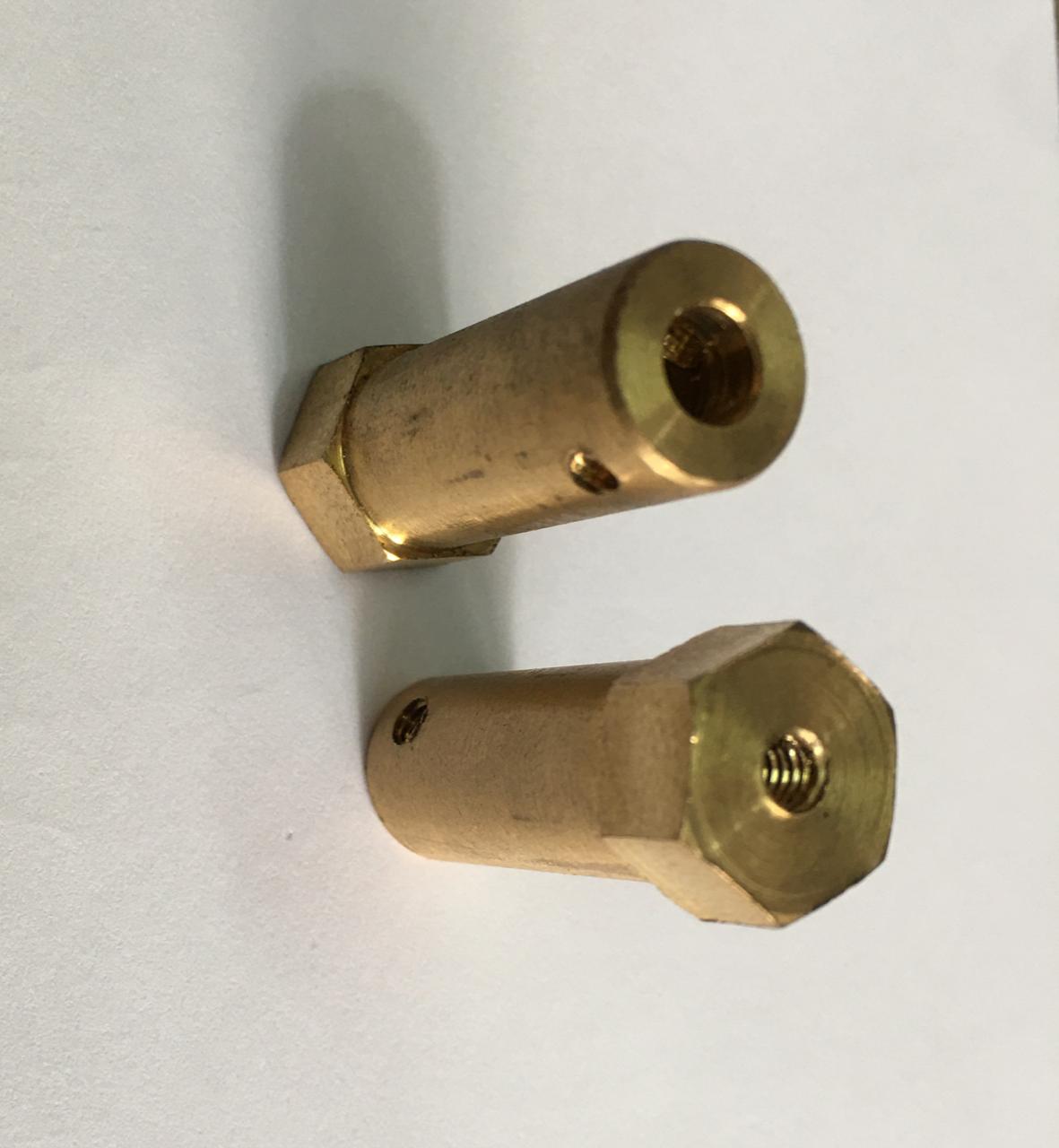 4mm Brass Hex Coupling For 85mm Wheel