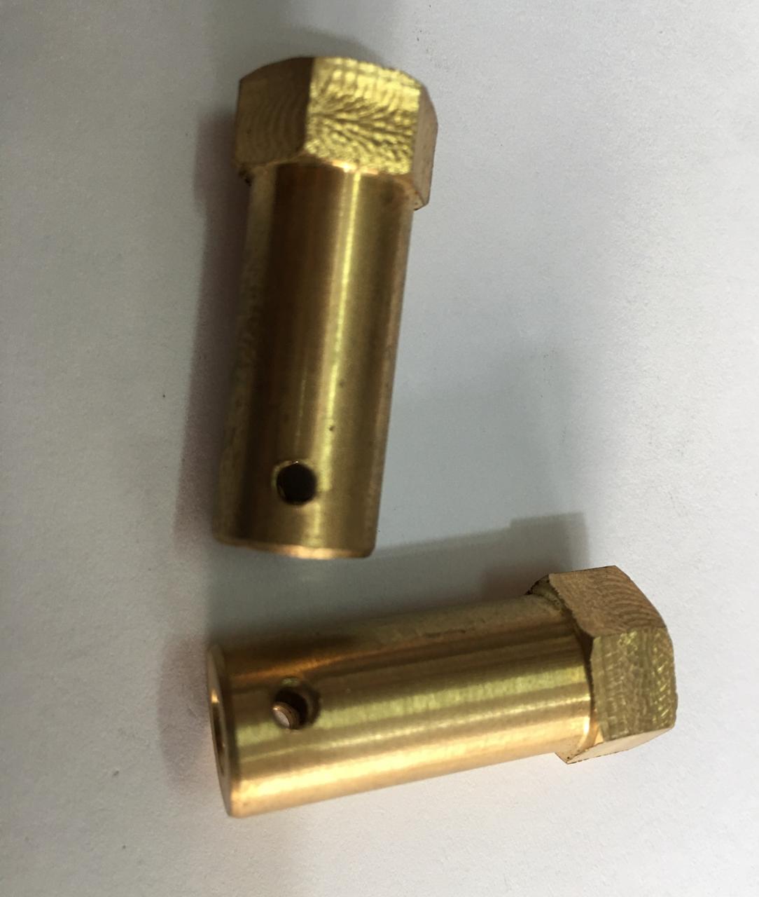 5mm Brass Hex Coupling For 85mm Wheel