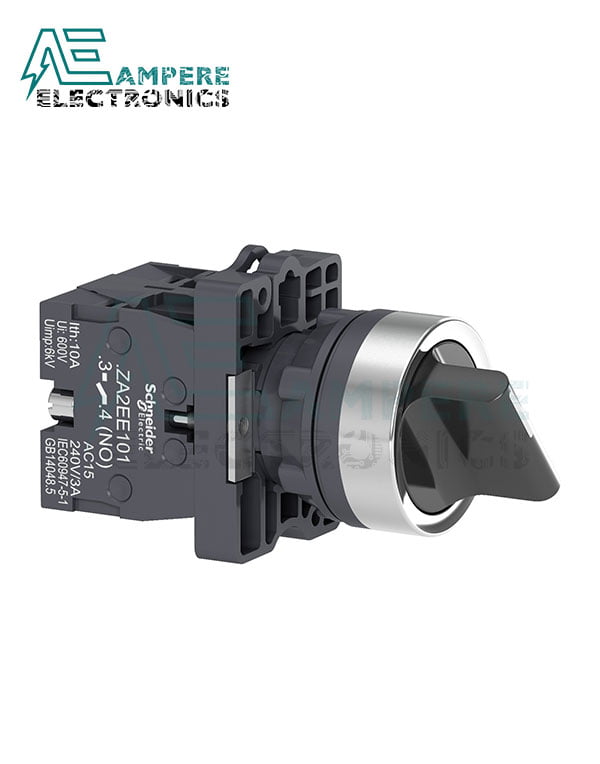 XA2ED33 - Selector switch - ?22 - standard handle - 3 positions - 2NO, Schneider Electric