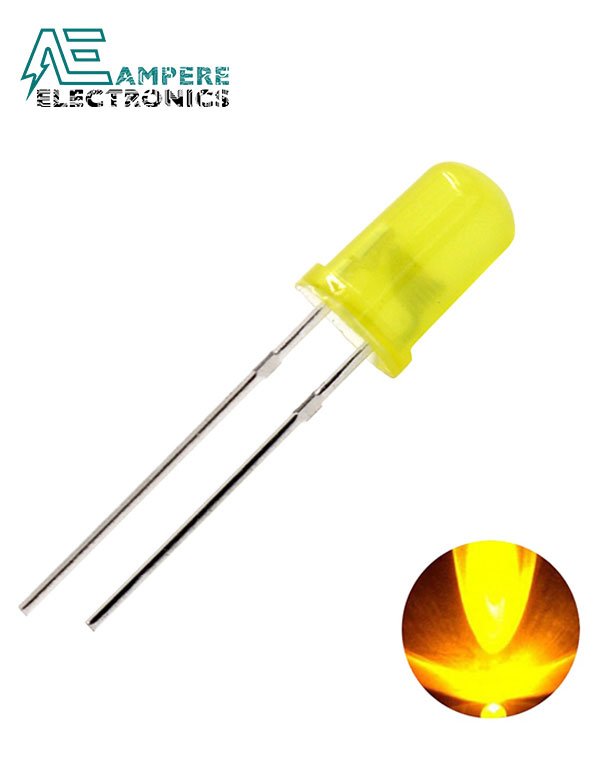 LED 3mm Yellow color Long pin