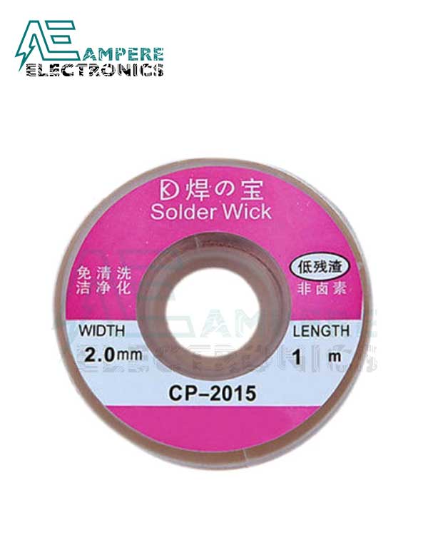 CP-2015 Desoldering Wick 2mm Width, 1M Length