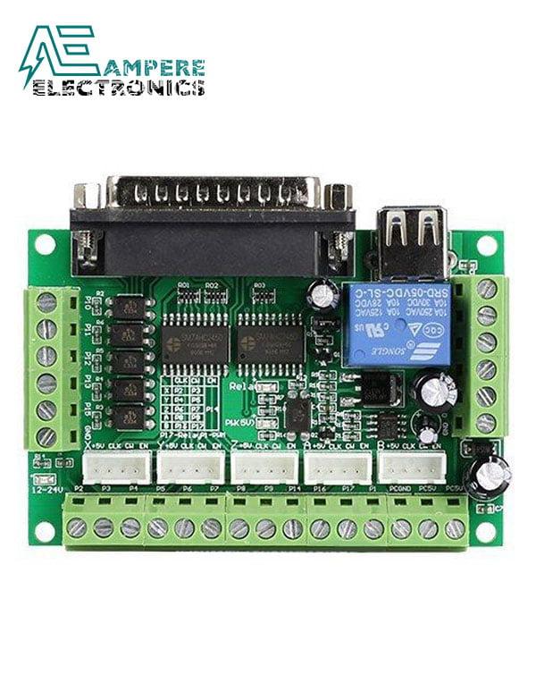 5 Axis CNC Breakout Board Interface Mach3 With USB and DB25 Serial Cable