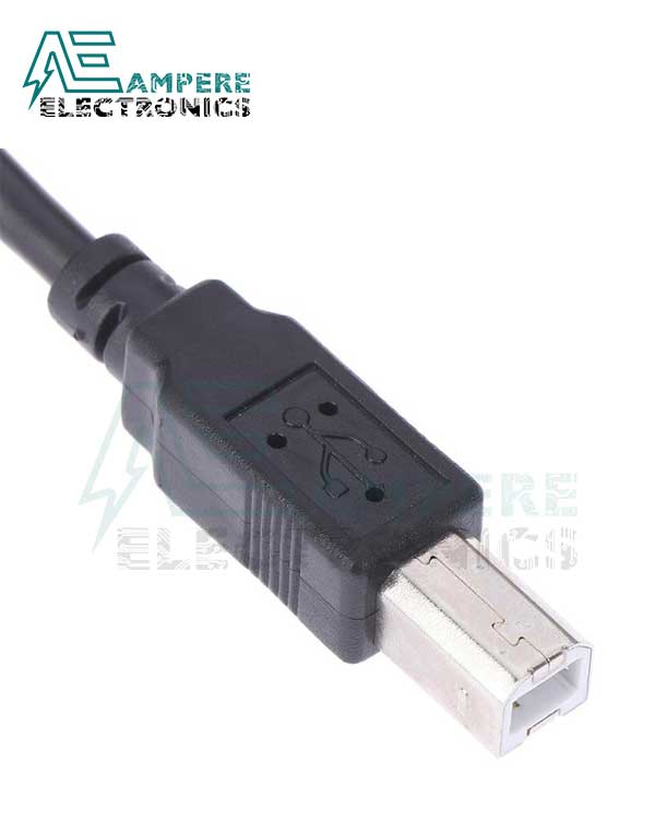 USB Type B Panel Mount Extension Cable - 100cm