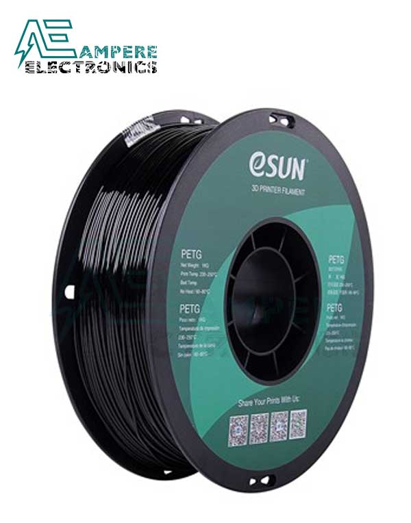 eSUN Solid Black Color PETG Filament 1.75mm – 1kg/Roll