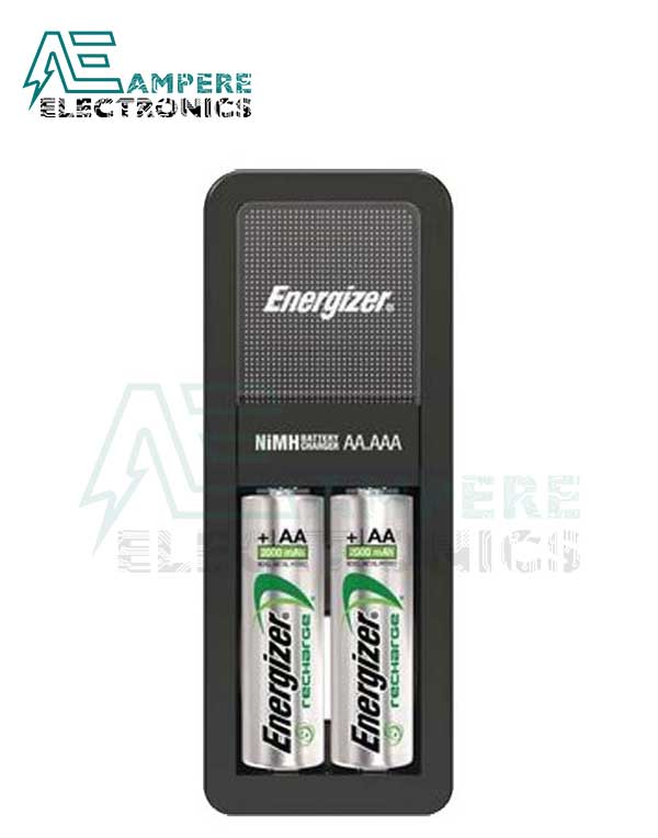 Energizer Mini Charger With 2x AA 2000mAh Batteries