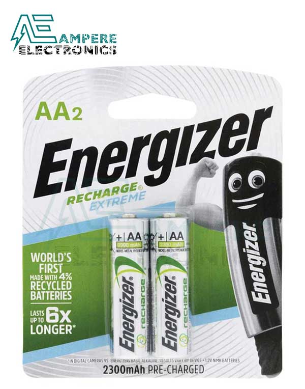 Energizer Rechargeable AA Battery 2300mAh – Pack of 2