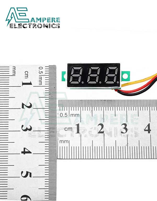 0-100Vdc Three Wire Digital Voltmeter 0.28 inch