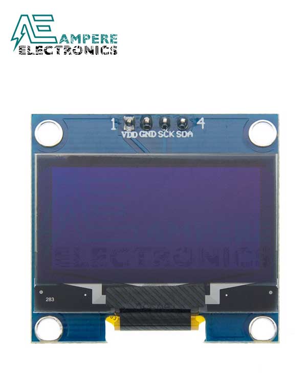 1.3 Inch OLED Display Module, Blue, 128X64, 4Pin, I2C